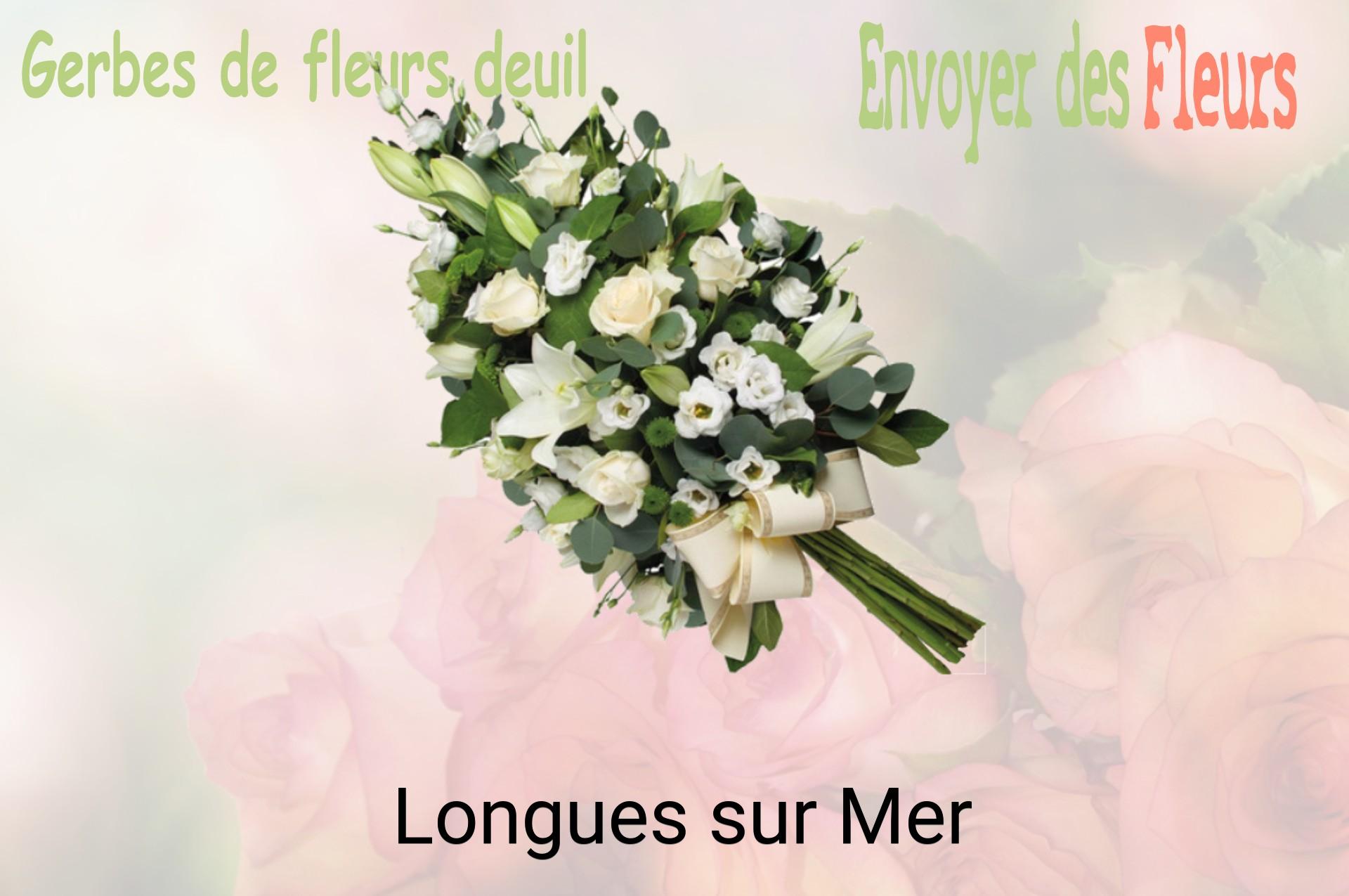 Gerbe de fleurs de deuil livrée à Longues-sur-Mer